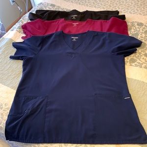 Bundle of 3 Jockey Women’s scrub tops - XL